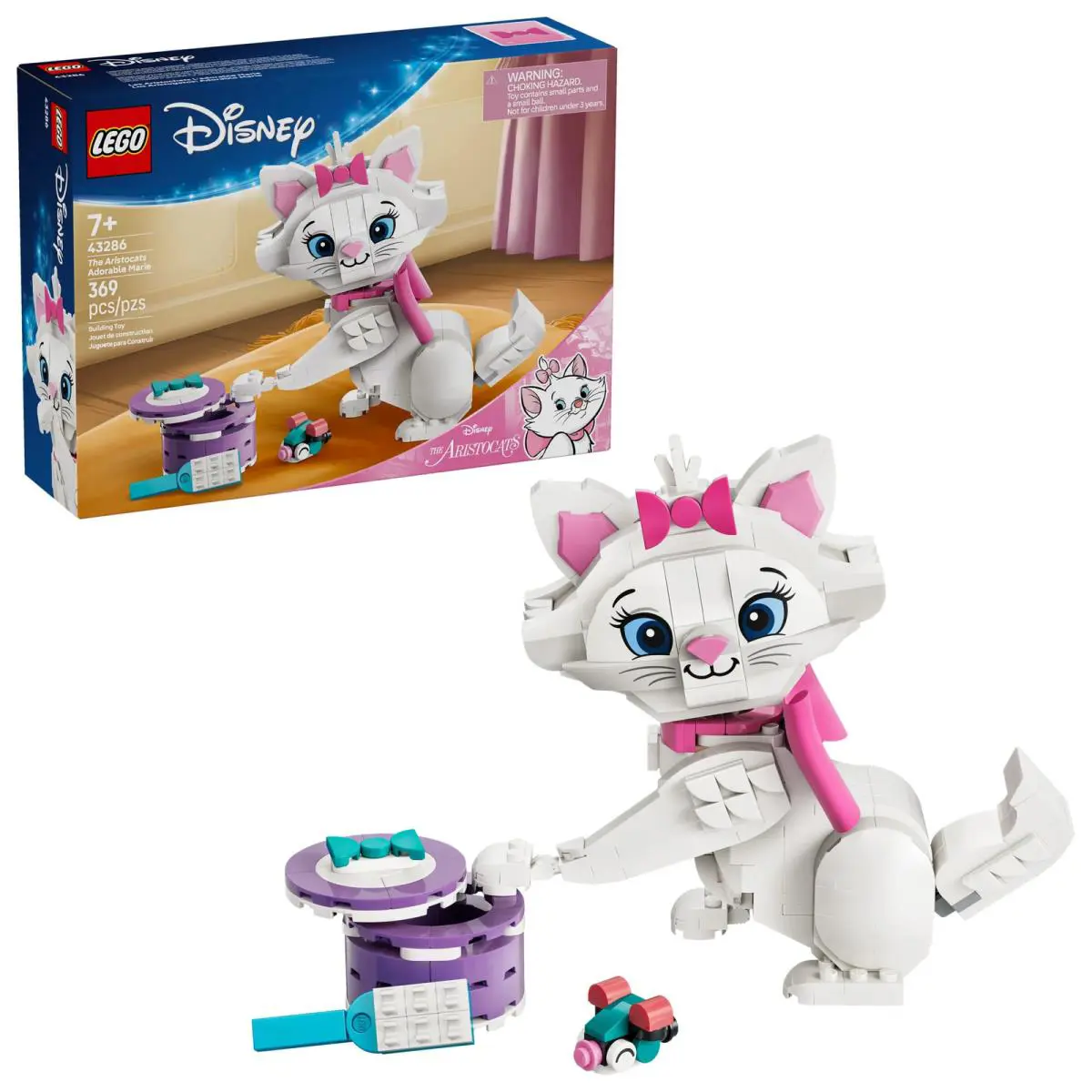 Lego Disney The Aristocats Adorable Marie Toy Building Set - Bedroom or Desk