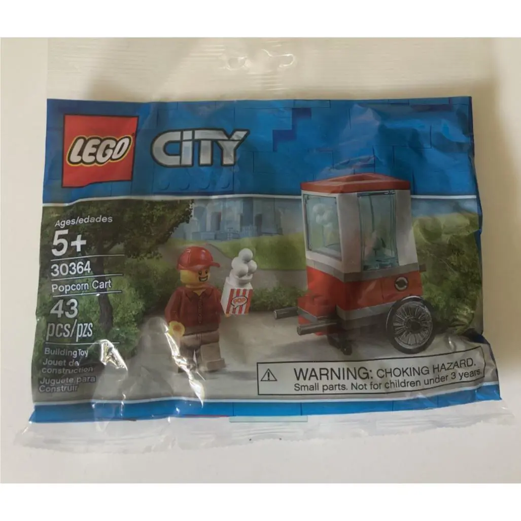 Lego City 30364 Popcorn Cart Set Mint Gwp Rare Fig Misb Retired
