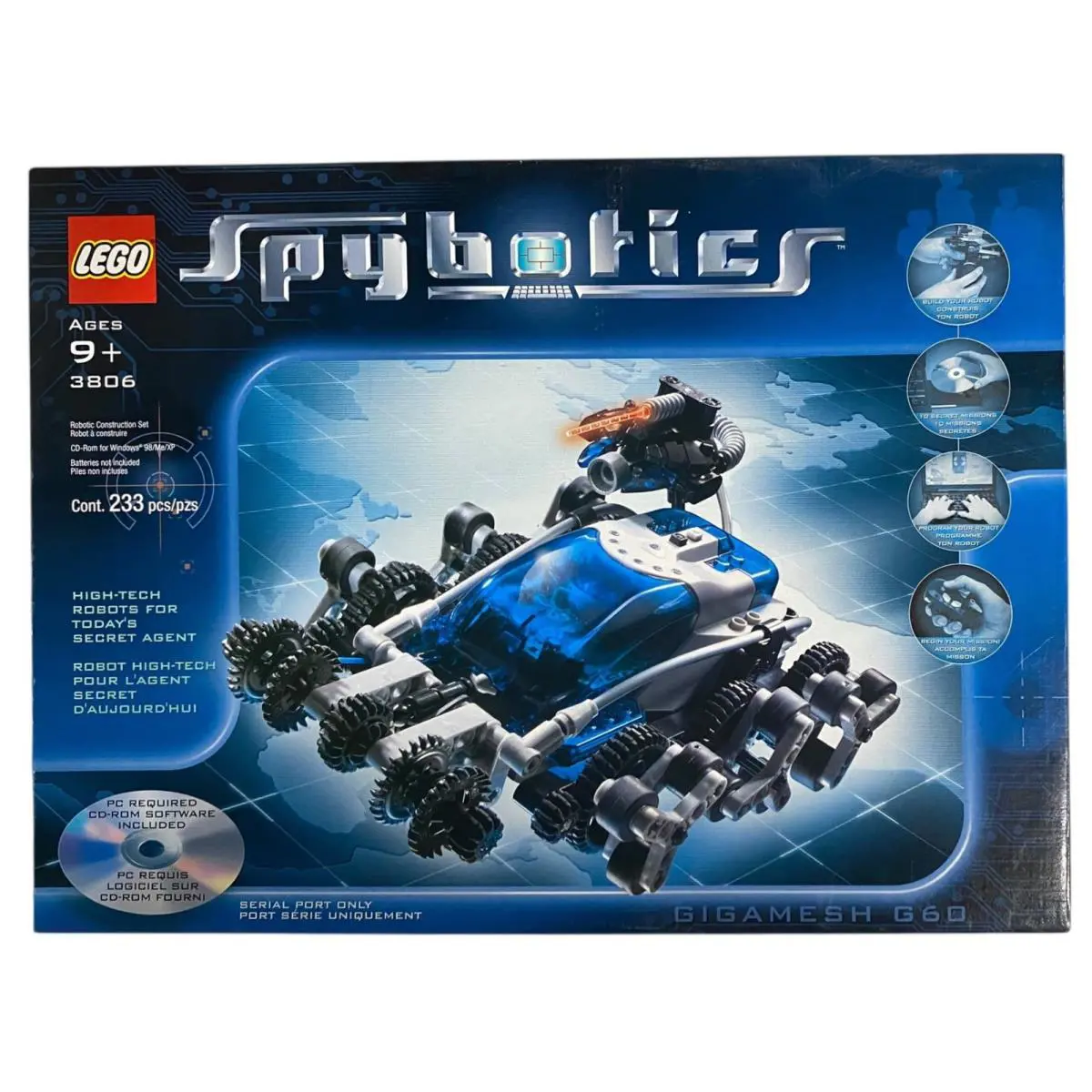 Lego 3806 Spybotics RC Gigamesh G60 Vintage 2002 Set