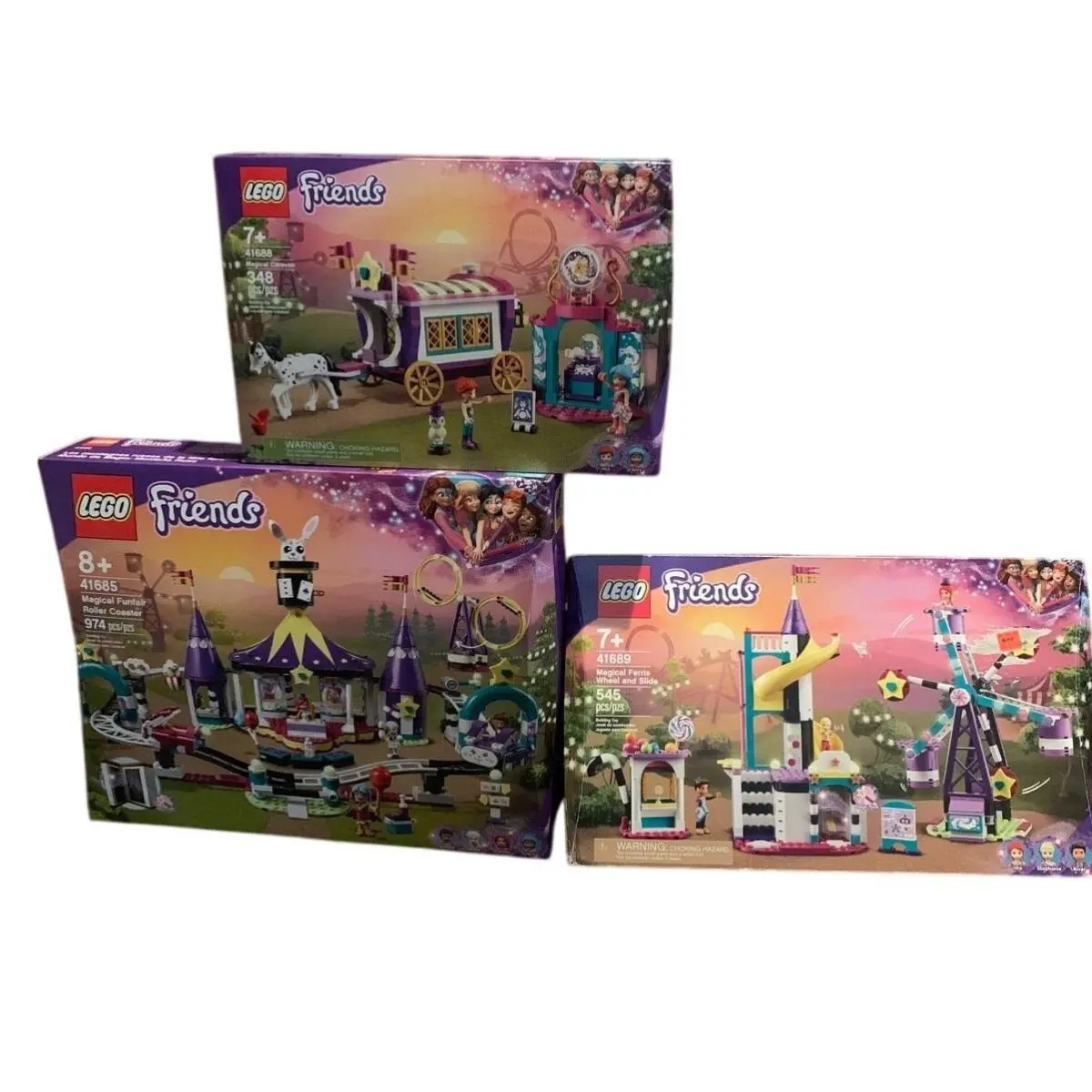 Magical Funfair Roller Coaster Lego Sets 41685 Caravan 41688 41689 Ferris Wh