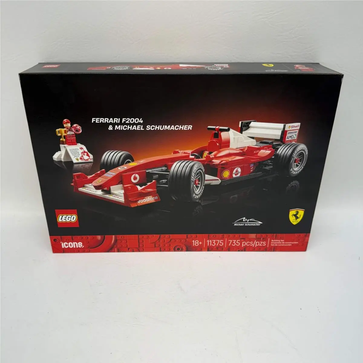Lego Ferrari F2004 & Michael Schumacher Ferrari F2004 Michael Schumacher Building Set For Adults 11375