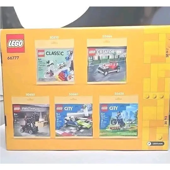 Lego 66777 Vehicle Pack -5 Bagged Lego Sets-288pcs Total All In Box