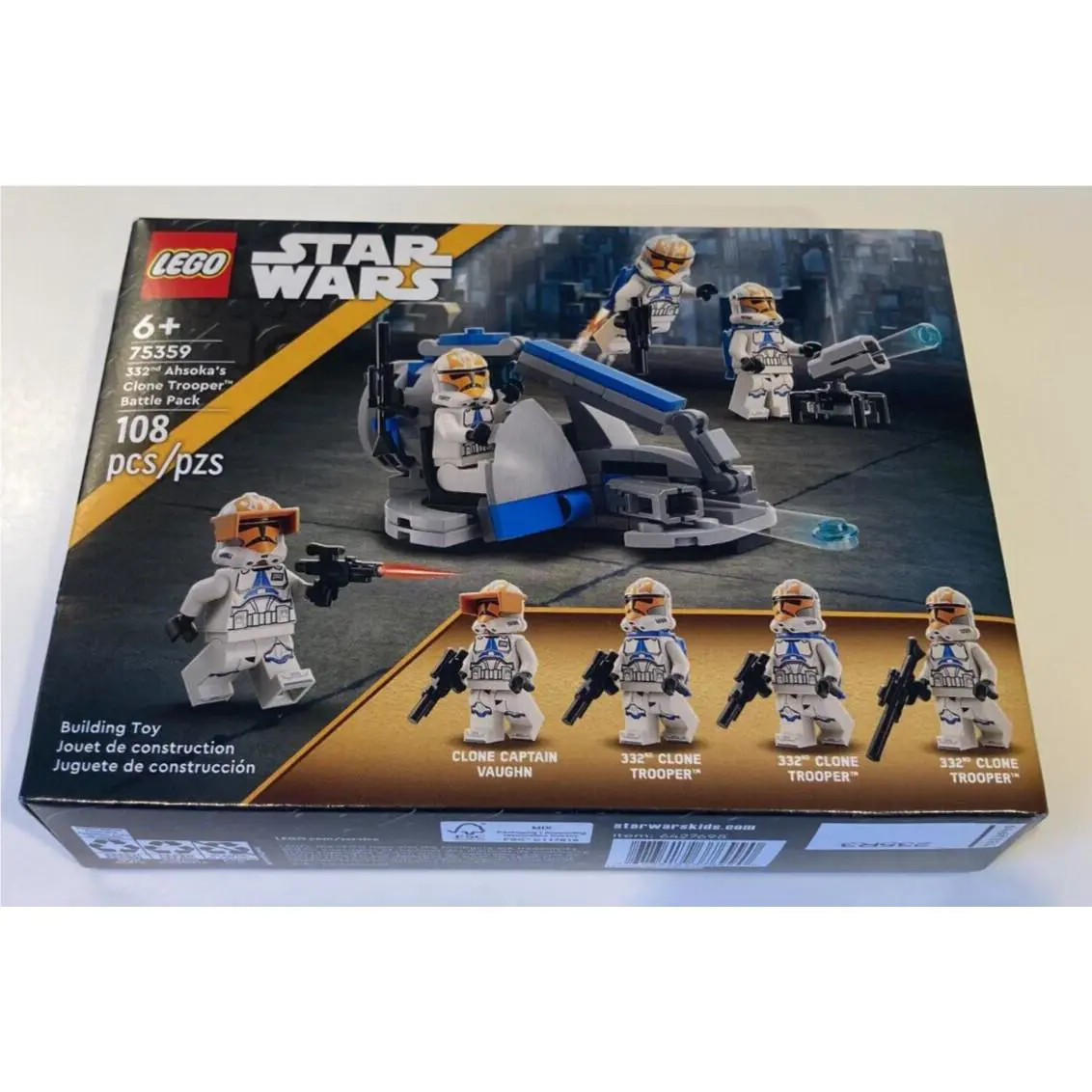 Lego 75359 Star Wars 332ND Ahsoka`s Trooper Army Battle Pack Misb Retired