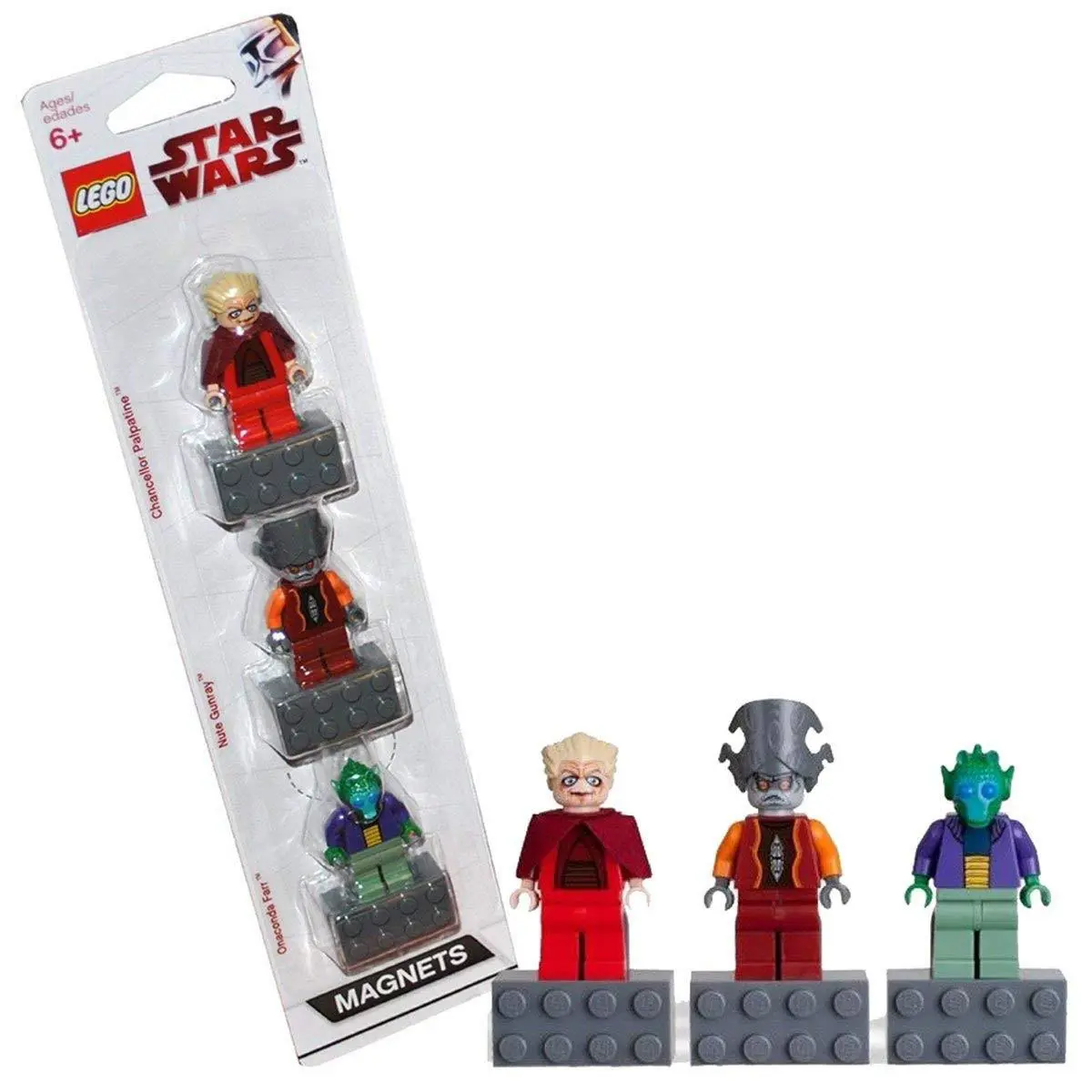 Lego Star Wars Magnets Set 4585395 Chancellor Palpatine Nute Gunray Onaconda