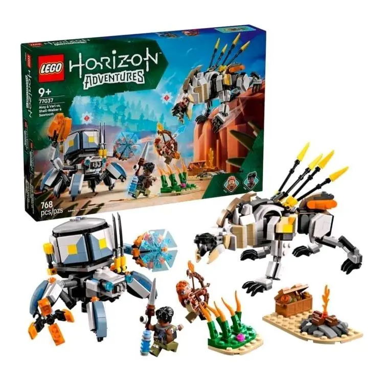 • Lego • Horizon Adventures Aloy Vari vs Shell Walker Sawtooth Toy
