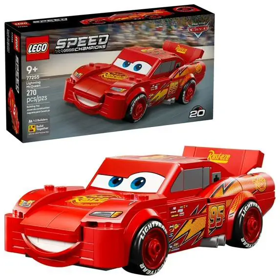 Lego Speed Champions Lightning Mcqueen Toy - Disney Pixar Cars Building Blocks f