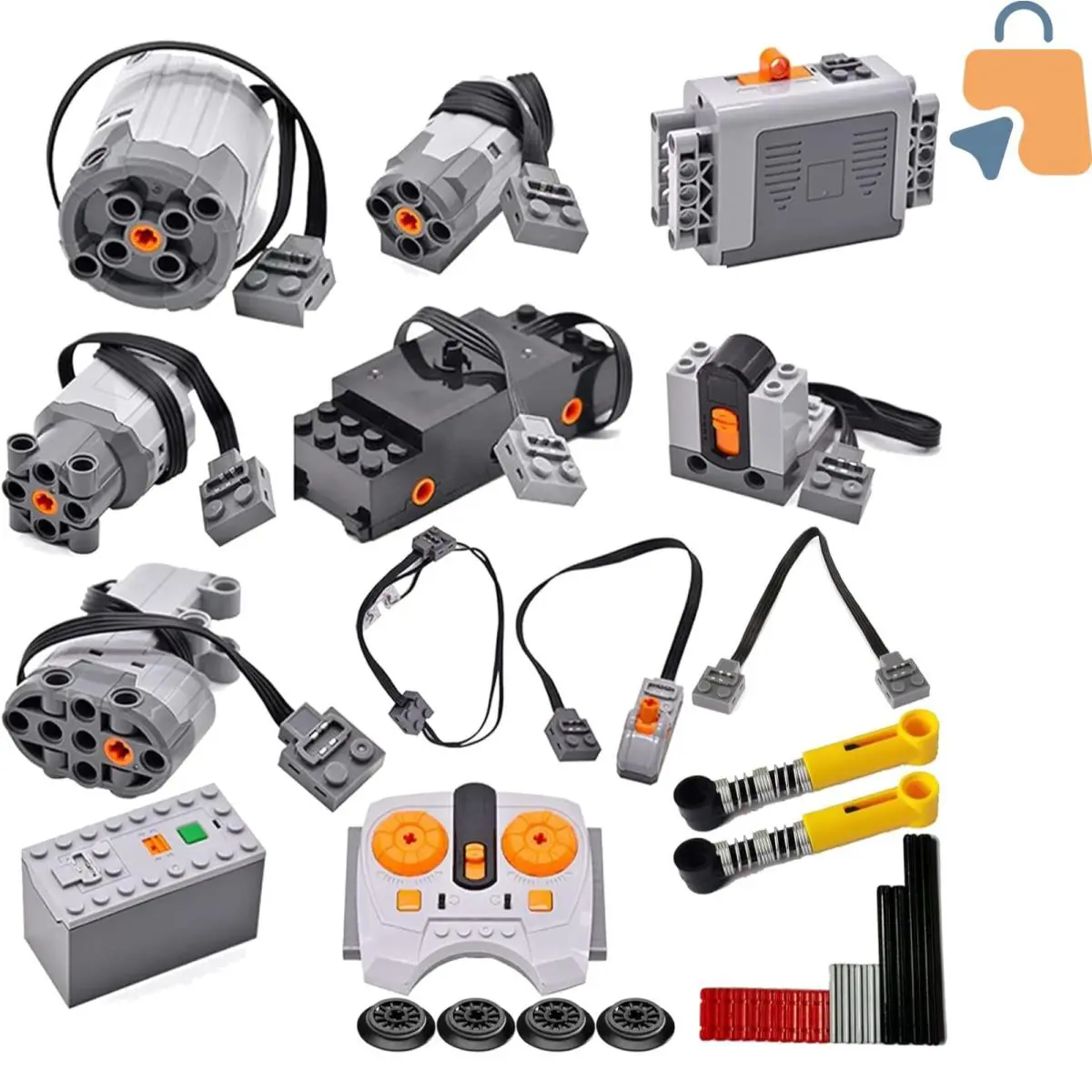 Adjustable Speed Motor Kit with Remote: Perfect For Lego Technic Creations