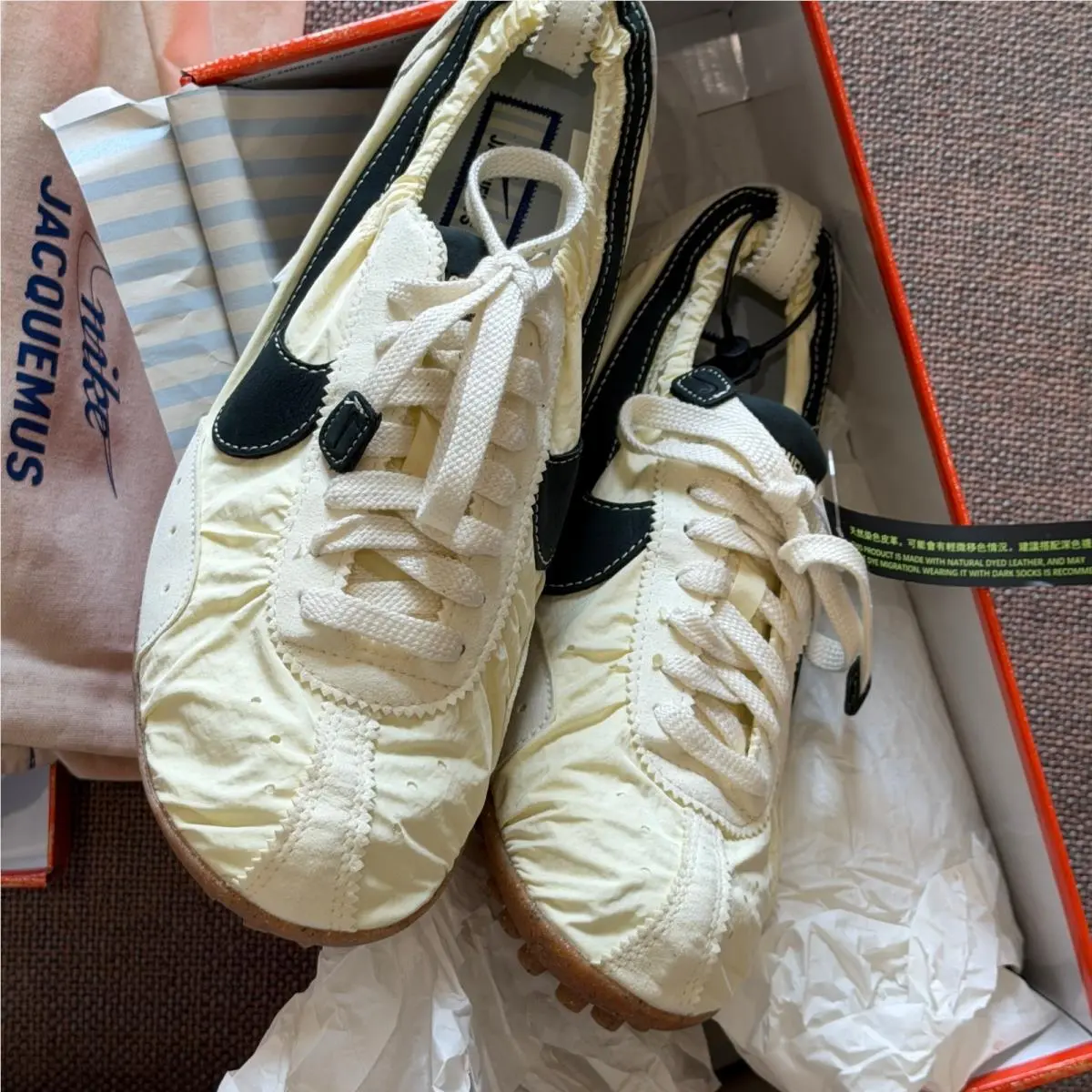 Nike shoes - Nike x Jacquemus Moon Shoe SP - HV8547-700 - Alabaster/Off Noir/Soft Pearl/Hydrogen Blue/Gum Medium Brown/Sto 12