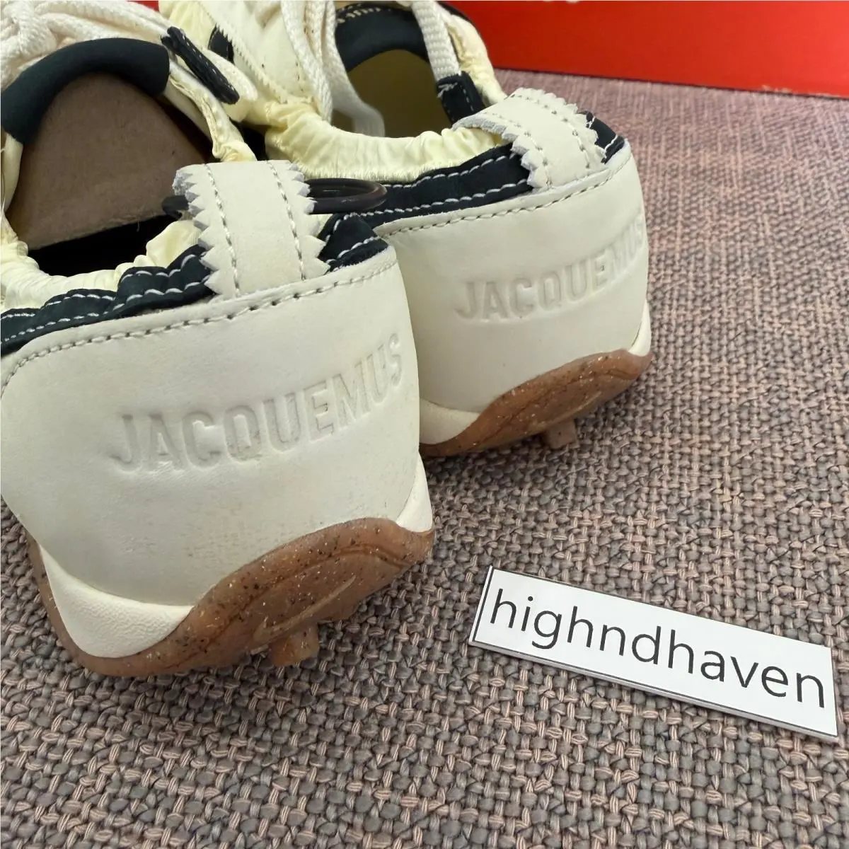 Nike shoes - Nike x Jacquemus Moon Shoe SP - HV8547-700 - Alabaster/Off Noir/Soft Pearl/Hydrogen Blue/Gum Medium Brown/Sto 4