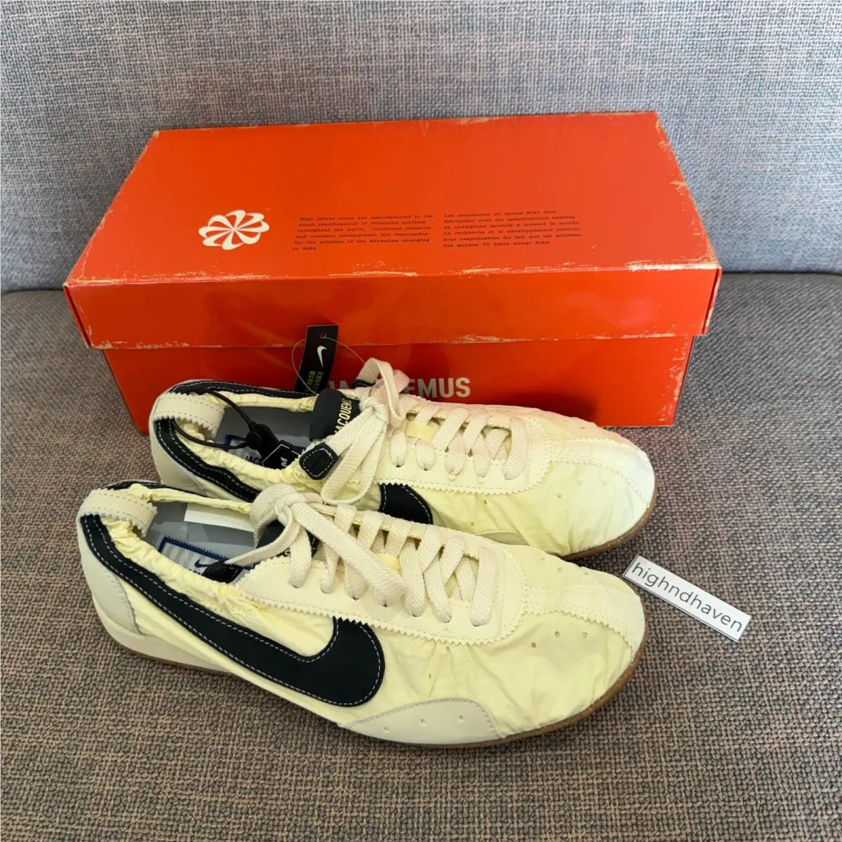 Nike shoes - Nike x Jacquemus Moon Shoe SP - HV8547-700 - Alabaster/Off Noir/Soft Pearl/Hydrogen Blue/Gum Medium Brown/Sto 18