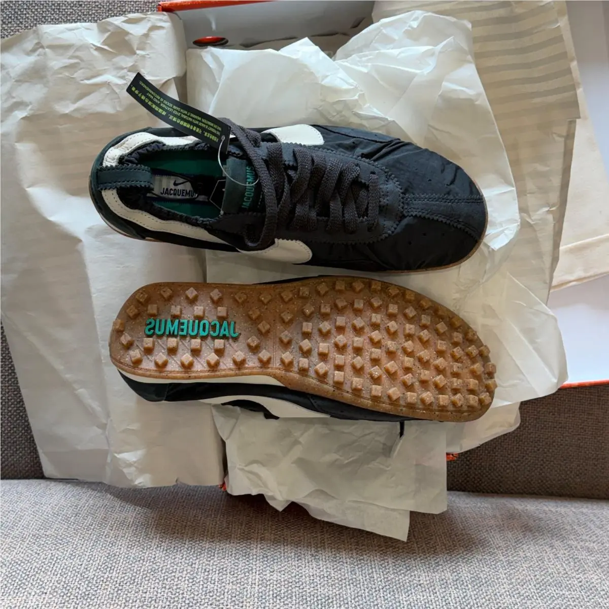 Nike shoes - Nike x Jacquemus Moon Shoe SP - HV8547-001 - Off Noir/Cashmere/Gum Light Brown/Neptune Green/Storm Blue/Hydro 0