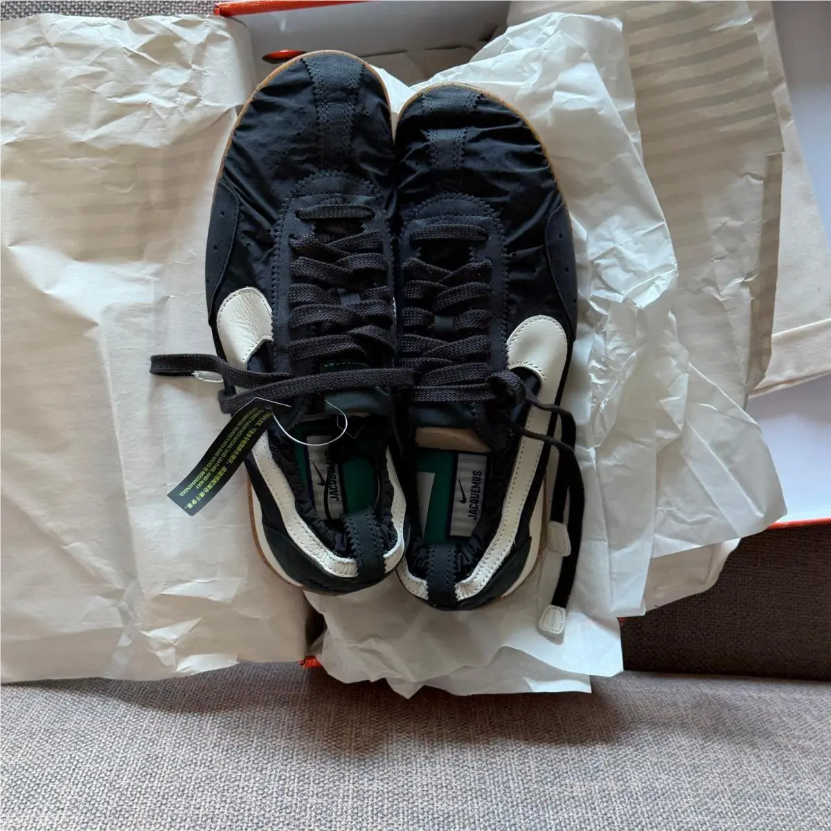 Nike shoes - Nike x Jacquemus Moon Shoe SP - HV8547-001 - Off Noir/Cashmere/Gum Light Brown/Neptune Green/Storm Blue/Hydro 1