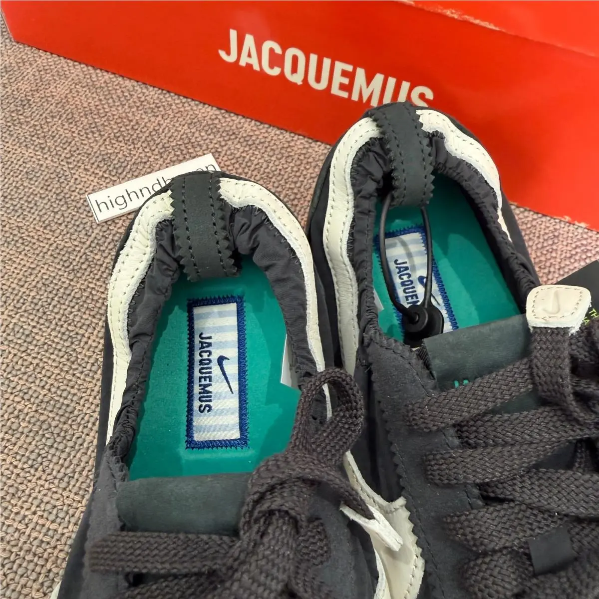 Nike shoes - Nike x Jacquemus Moon Shoe SP - HV8547-001 - Off Noir/Cashmere/Gum Light Brown/Neptune Green/Storm Blue/Hydro 4