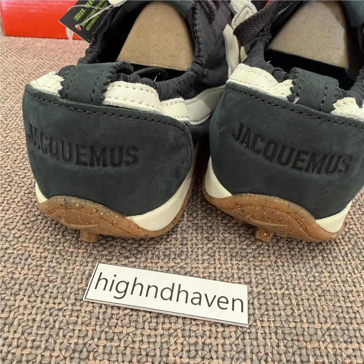 Nike shoes - Nike x Jacquemus Moon Shoe SP - HV8547-001 - Off Noir/Cashmere/Gum Light Brown/Neptune Green/Storm Blue/Hydro 5