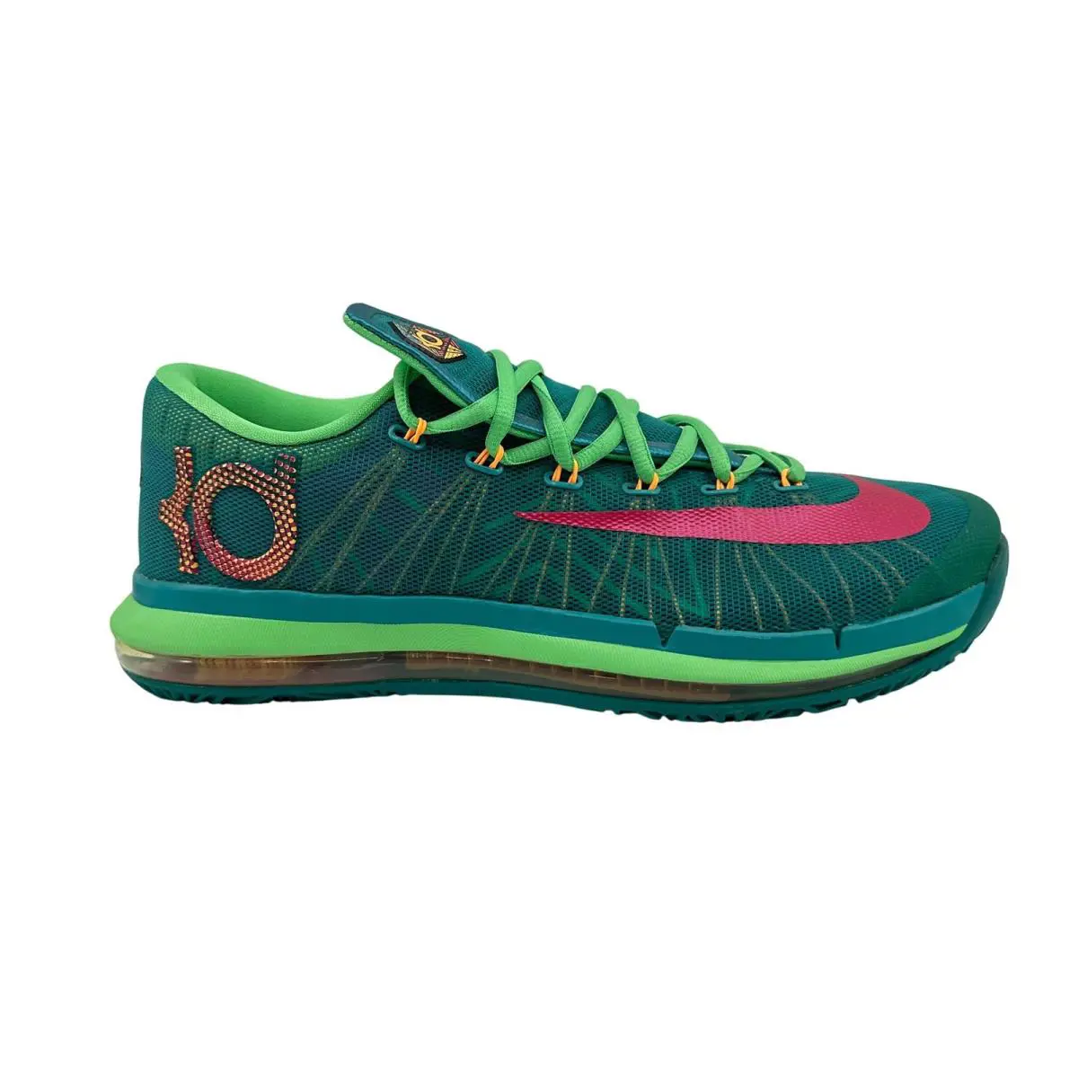 KD VI Elite Green Pink Mens Athletic Hero Pack Sneaker Green by Nike