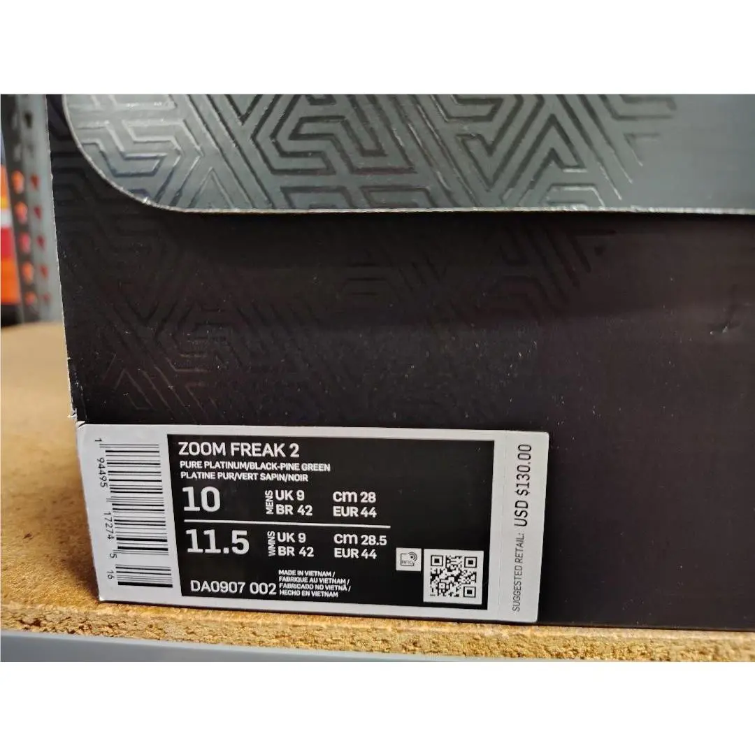 Nike shoes - Nike Zoom Freak 2 - Zoom Freak - DA0907 002 - Pure Platinum Black Pine Green 4