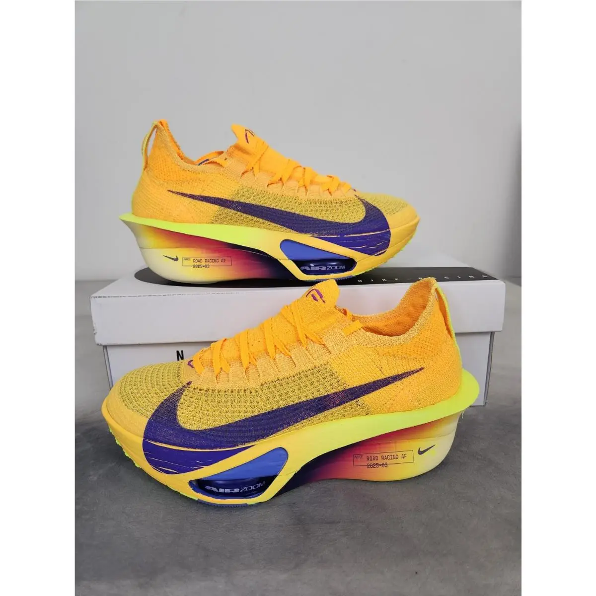 Nike Alphafly Next% 3 Laser Orange Indigo Burst Citron FD8311 800 Men`s Size 10