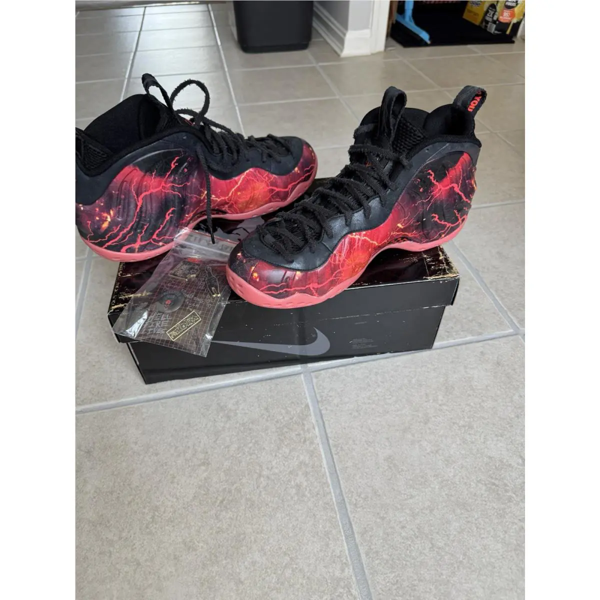 Nike shoes - Nike Air Foamposite - Air Foamposite - Red/Blk 4