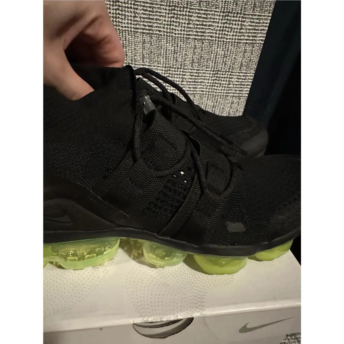 Nike shoes - Nike Air Vapormax Utility - Air Vapormax Utility - AH6834-007 - Black/Volt 2