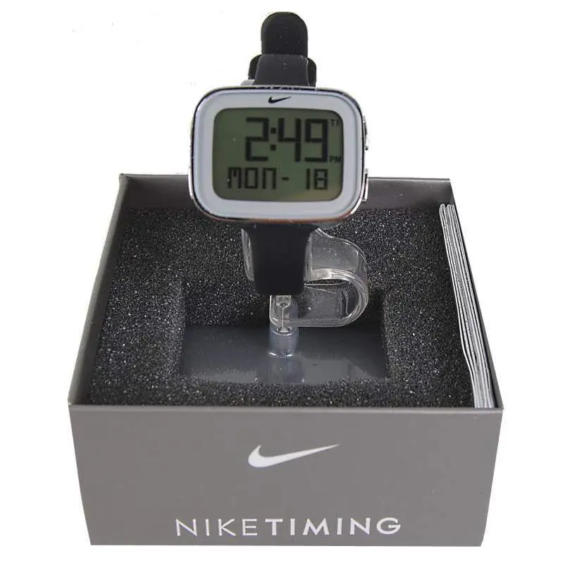 Nike Women`s Imara Keeva Watch Black Silver Chronograph Alarm Watch WR0105-095