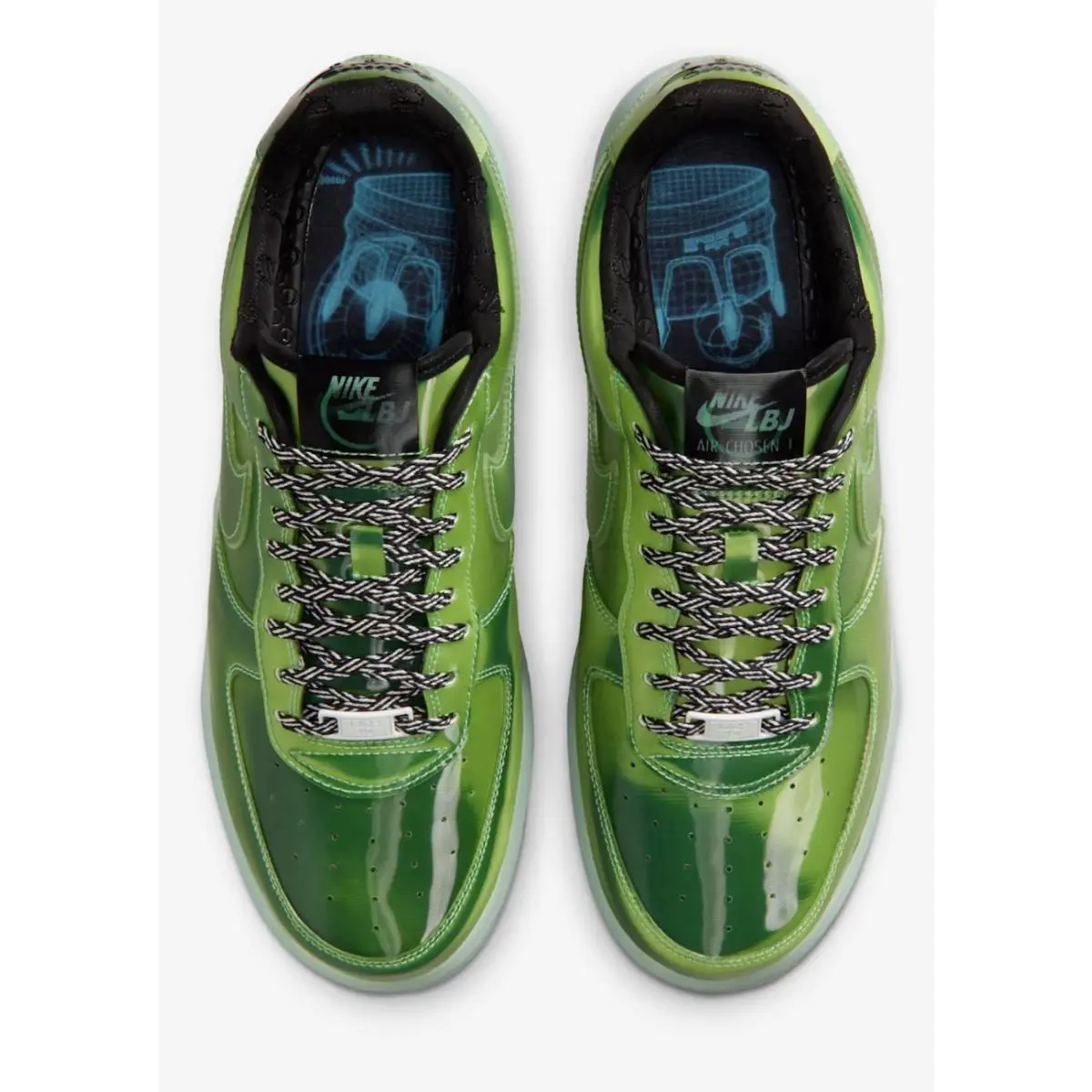 Nike shoes - Nike Air Force 1 - Air Force - Voltage Green / Black / Chlorophyll 3