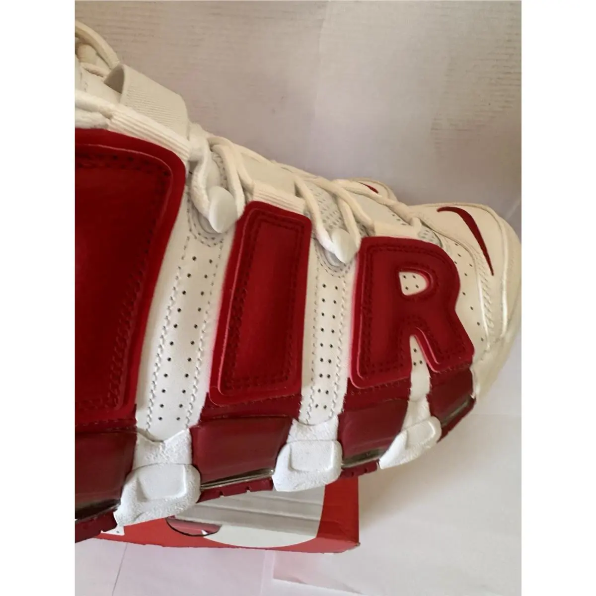 Nike shoes - Nike Air More Uptempo - Air More Uptempo - 414962-100 - Red 2