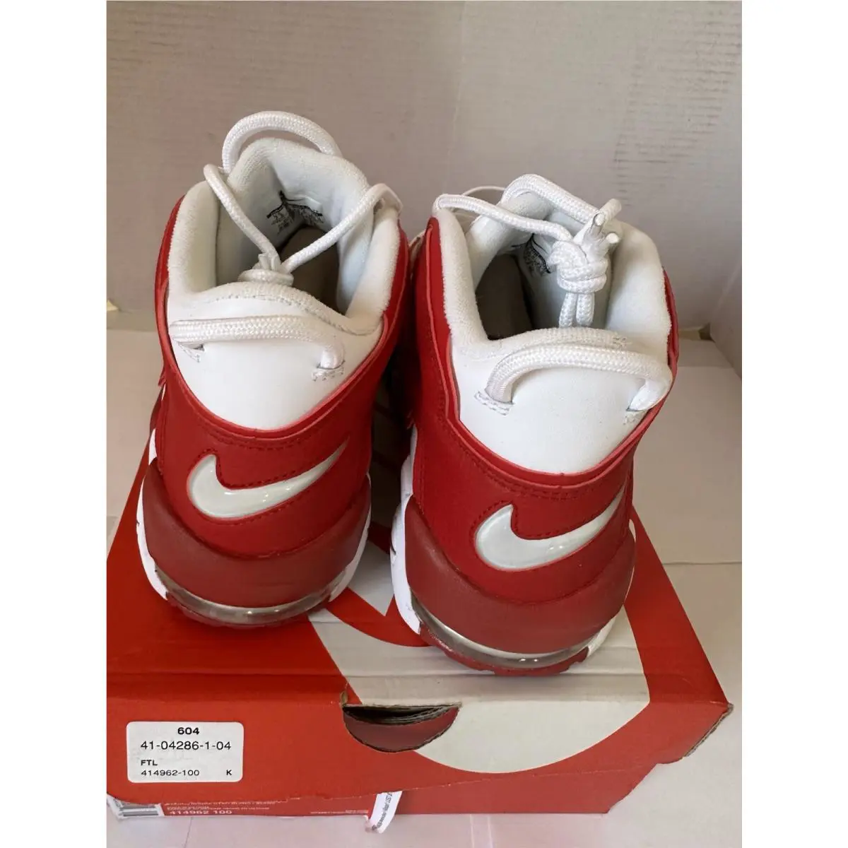 Nike shoes - Nike Air More Uptempo - Air More Uptempo - 414962-100 - Red 5
