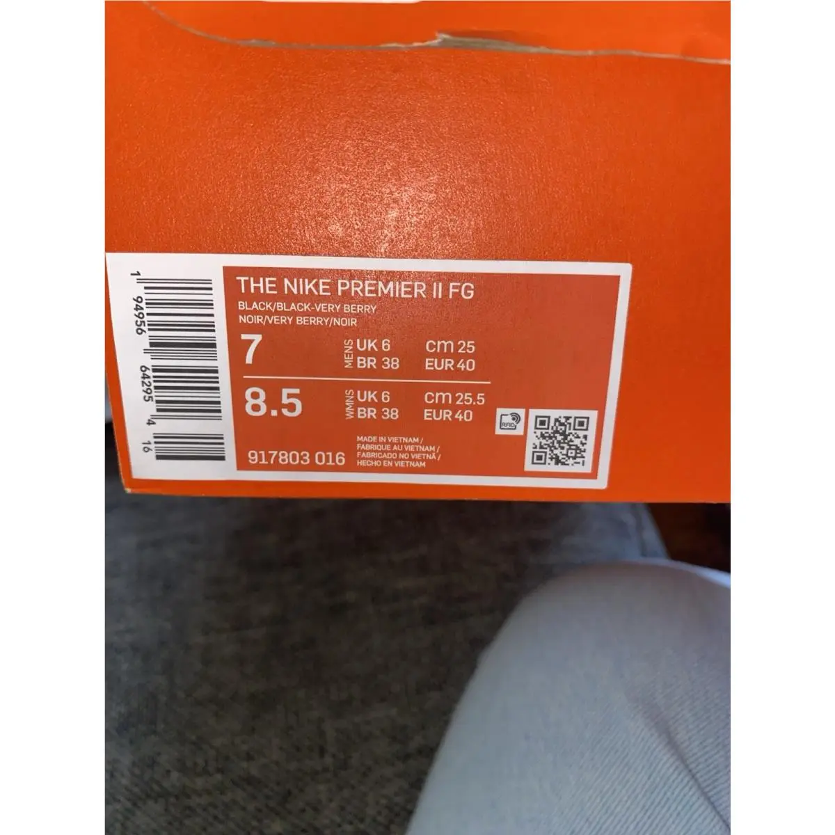 Nike shoes - Nike Premier II K-Leather FG - 917803-016 - Black 7