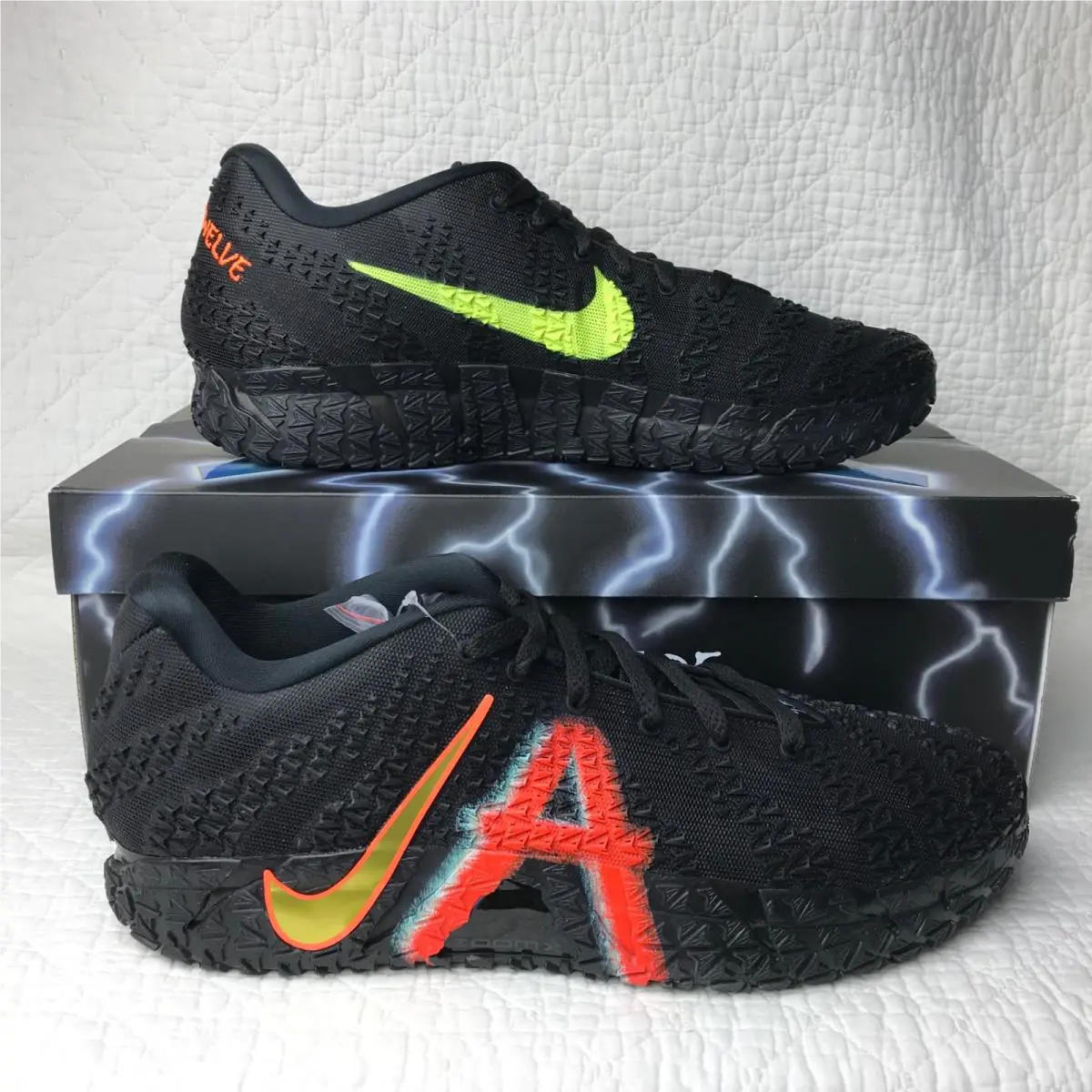 Nike shoes - Nike JA 3 - IM0464-001 - black/Neon Yellow total orange 0