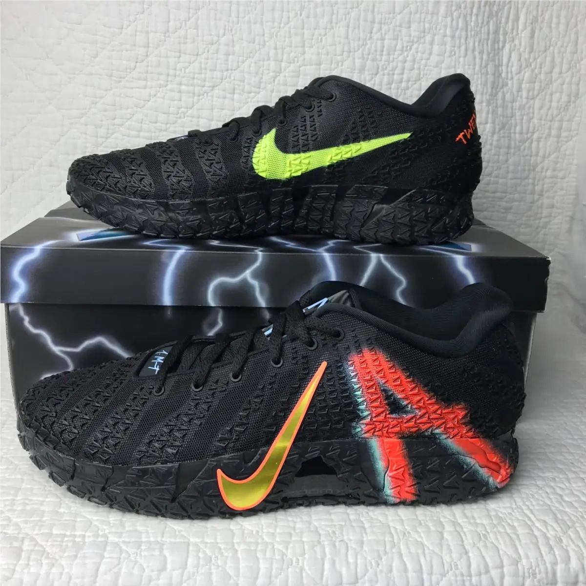 Nike shoes - Nike JA 3 - IM0464-001 - black/Neon Yellow total orange 1