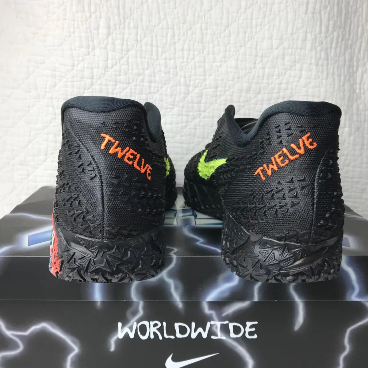 Nike shoes - Nike JA 3 - IM0464-001 - black/Neon Yellow total orange 4