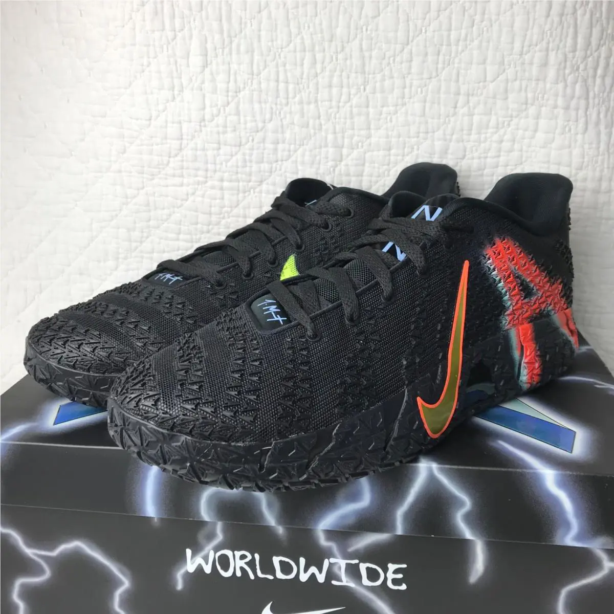 Nike shoes - Nike JA 3 - IM0464-001 - black/Neon Yellow total orange 5