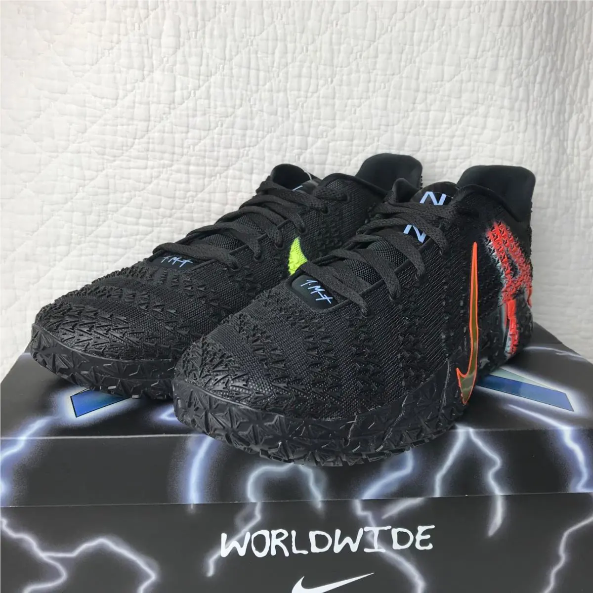 Nike shoes - Nike JA 3 - IM0464-001 - black/Neon Yellow total orange 6