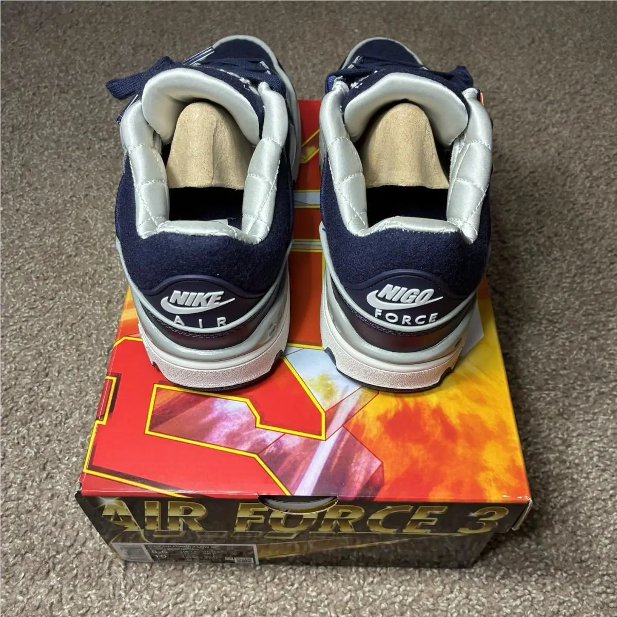 Nike shoes - Nike Air Force 3 Low SP - HV5032-400 - Midnight Navy/Off White (UPC: 198480425267) 3