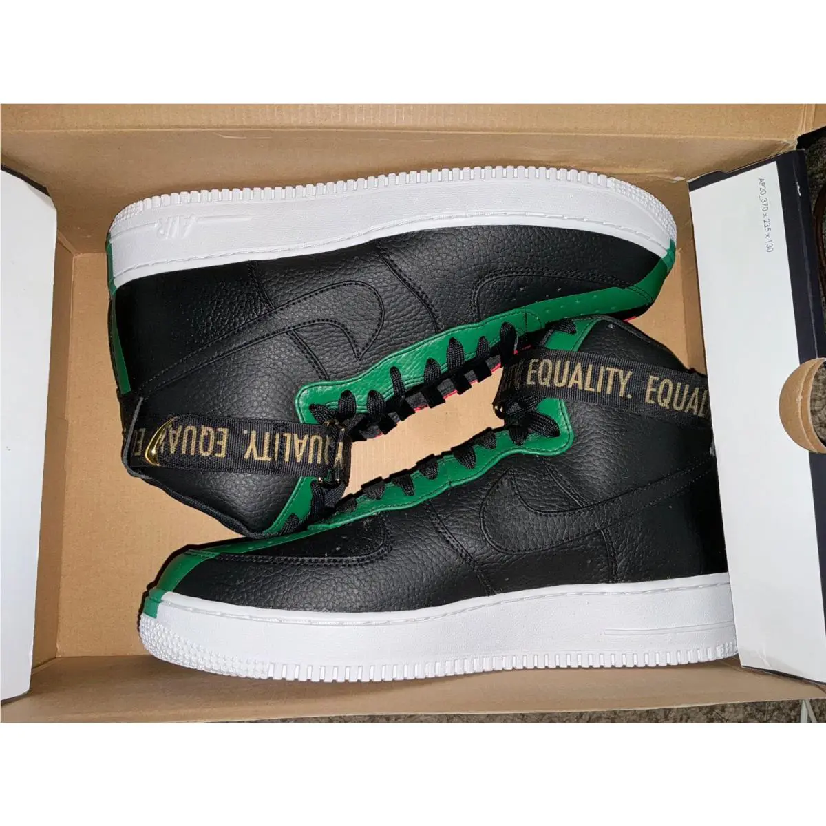 Nike shoes - Nike Air Force 1 - Air Force - 836227-002 - Black, Manufacturer: Black/Multi-Color 0