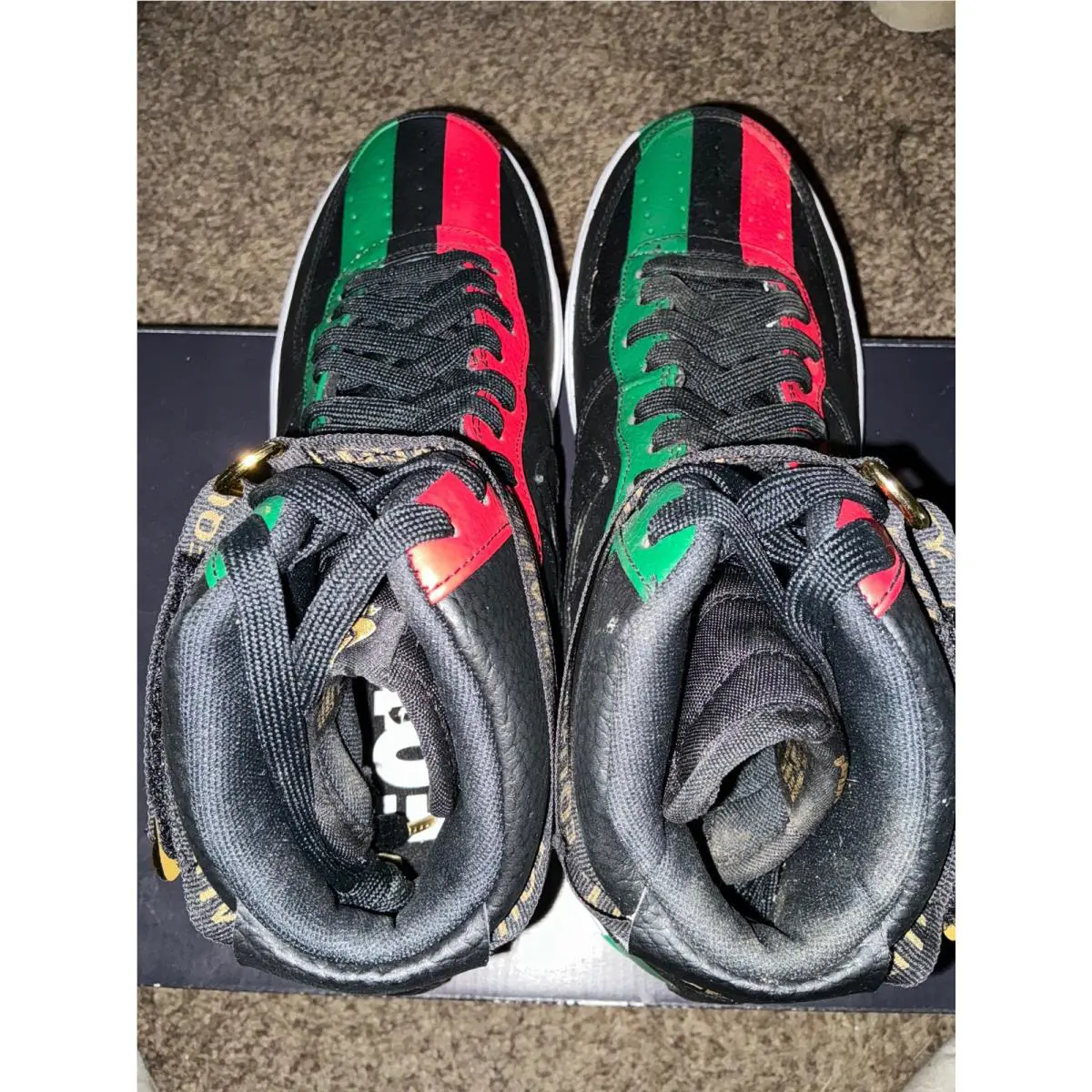 Nike shoes - Nike Air Force 1 - Air Force - 836227-002 - Black, Manufacturer: Black/Multi-Color 2