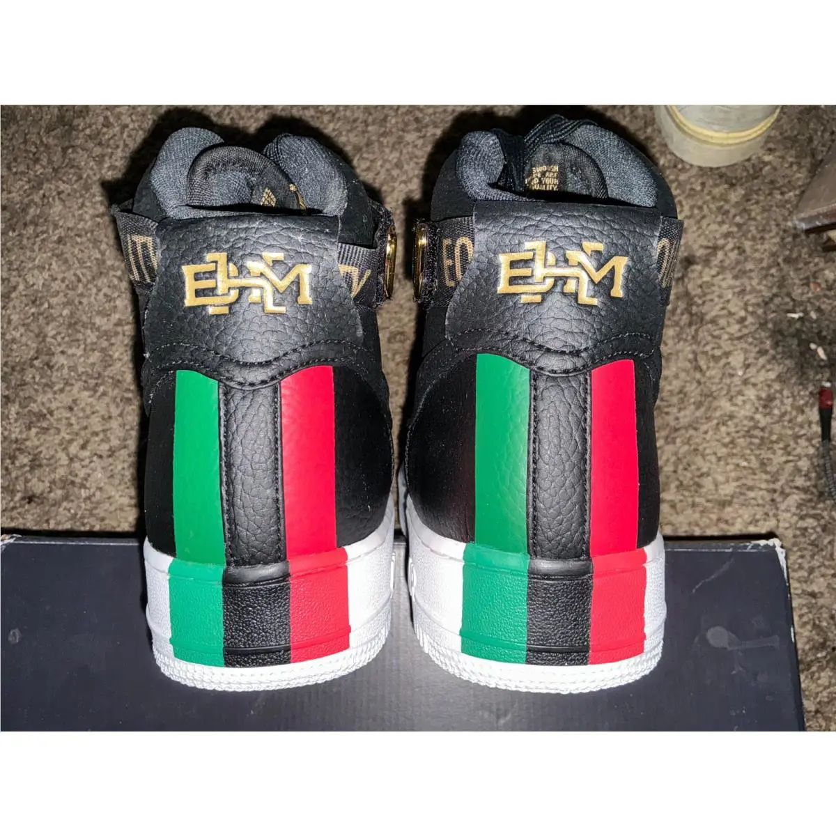 Nike shoes - Nike Air Force 1 - Air Force - 836227-002 - Black, Manufacturer: Black/Multi-Color 3