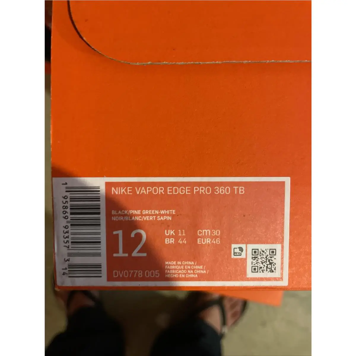 Nike shoes - Vapor Edge Pro 360 - Vapor Edge Pro - DQ3670 - White/Green (UPC: 0195869933573) 10
