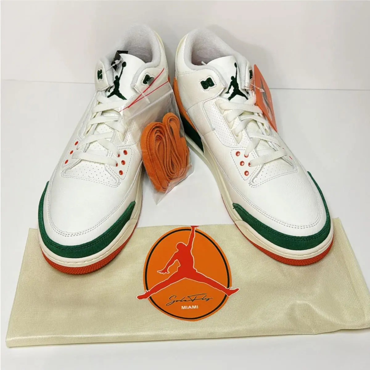Nike shoes - Air Jordan 3 - Air - IF4491-100 - White, Manufacturer: Sail/Gorge Green/Bright Mandarin 0