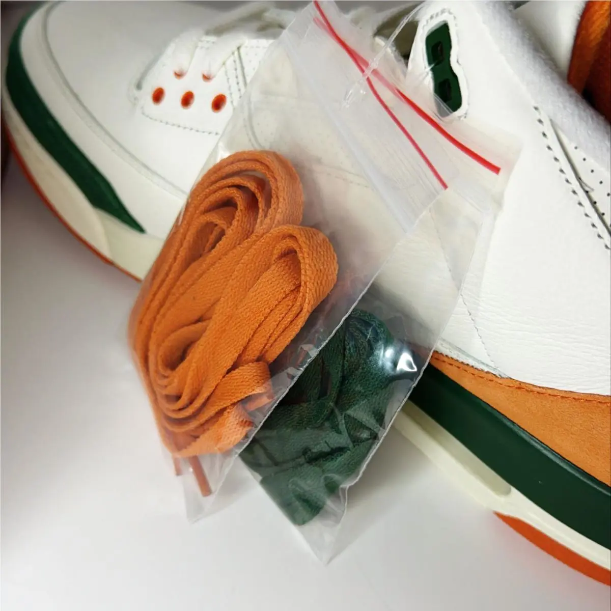 Nike shoes - Air Jordan 3 - Air - IF4491-100 - White, Manufacturer: Sail/Gorge Green/Bright Mandarin 3