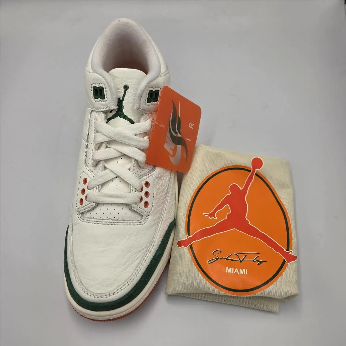 Nike shoes - Air Jordan 3 - Air - IF4491-100 - White, Manufacturer: Sail/Gorge Green/Bright Mandarin 5