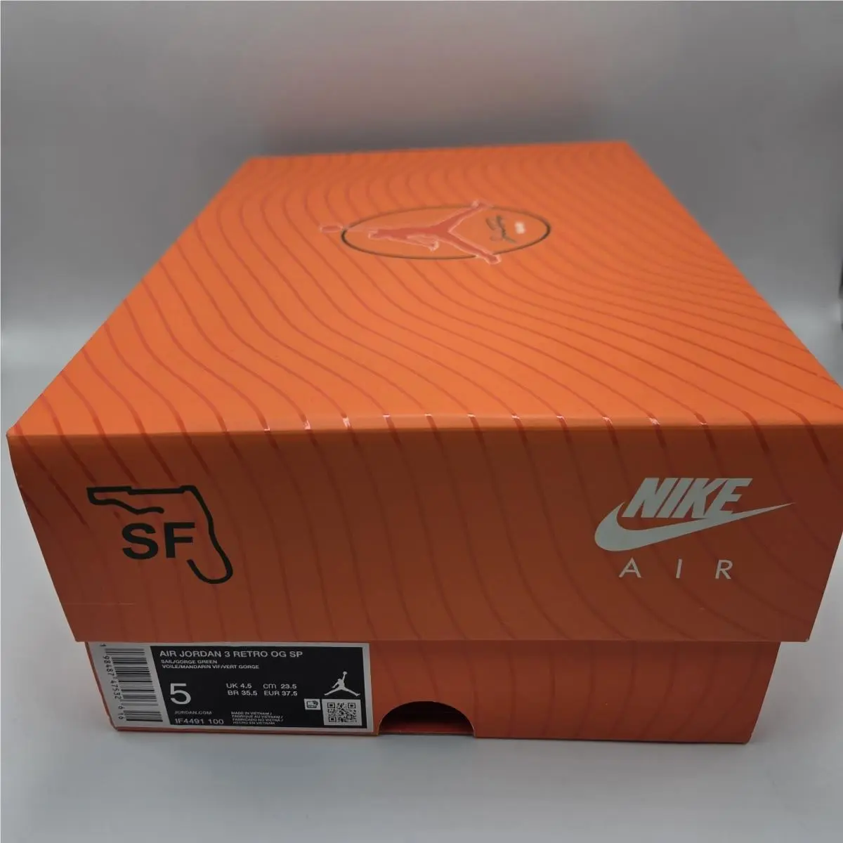 Nike shoes - Air Jordan 3 - Air - IF4491-100 - White, Manufacturer: Sail/Gorge Green/Bright Mandarin 6