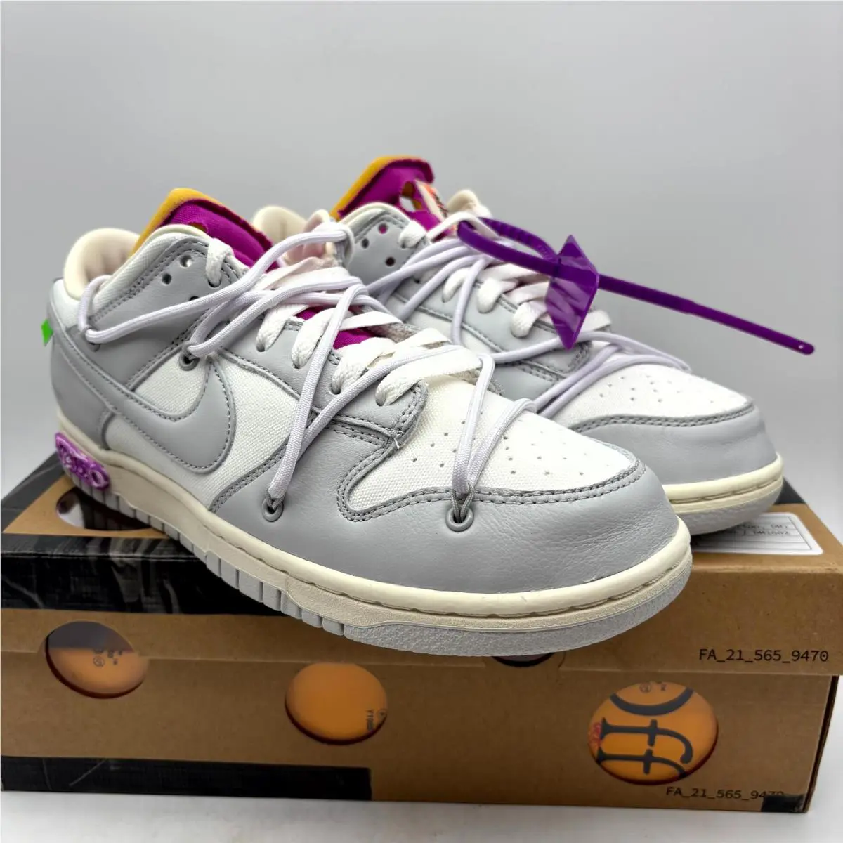 Nike shoes - Nike Dunk Low - Dunk Low - DM1602-118 - Gray Off-White (UPC: 195240889024) 0