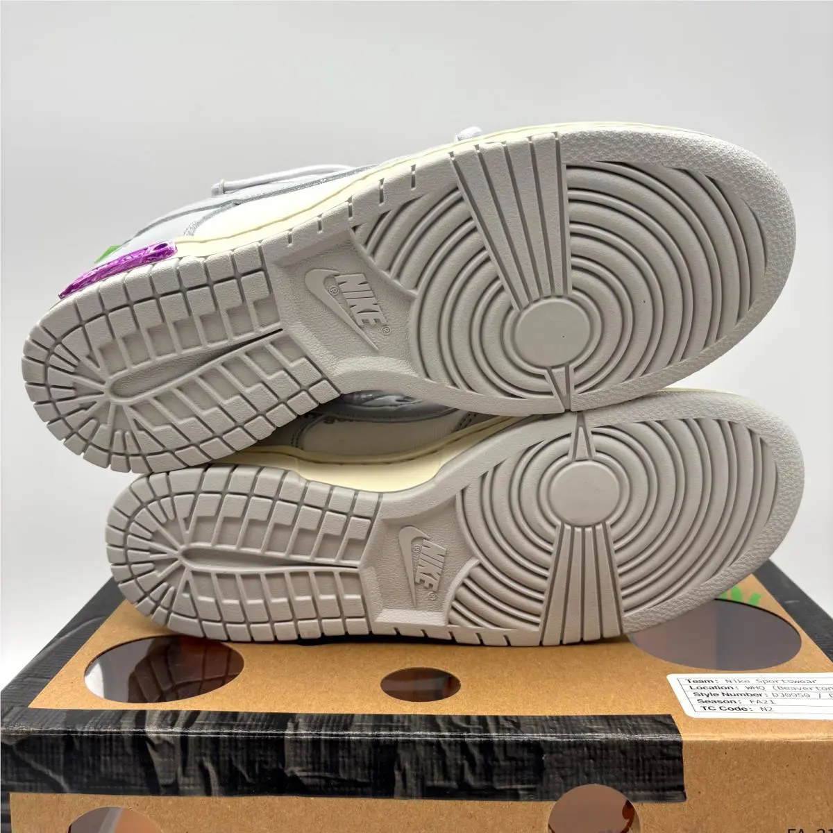 Nike shoes - Nike Dunk Low - Dunk Low - DM1602-118 - Gray Off-White (UPC: 195240889024) 5