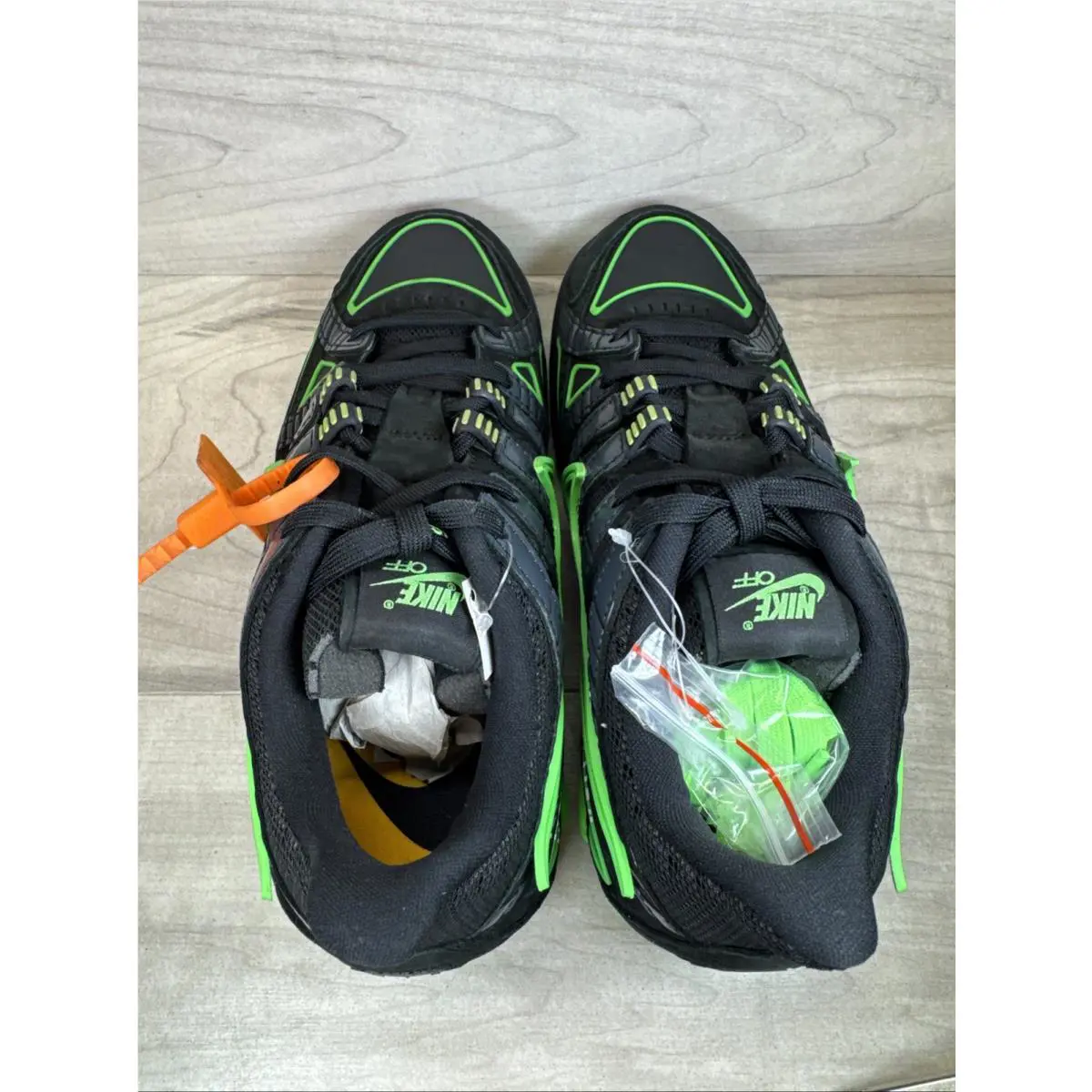 Nike shoes - x Off-White - CU6015-001 - Black, Manufacturer: Black/White/Green Strike (UPC: 0194495232715) 8