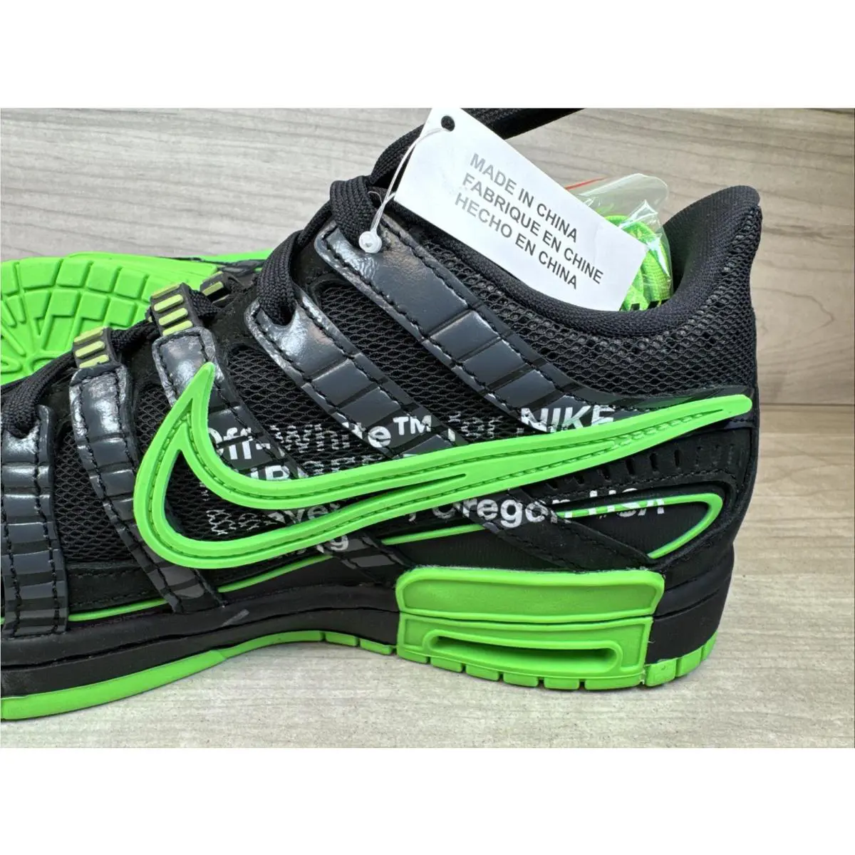 Nike shoes - x Off-White - CU6015-001 - Black, Manufacturer: Black/White/Green Strike (UPC: 0194495232715) 14