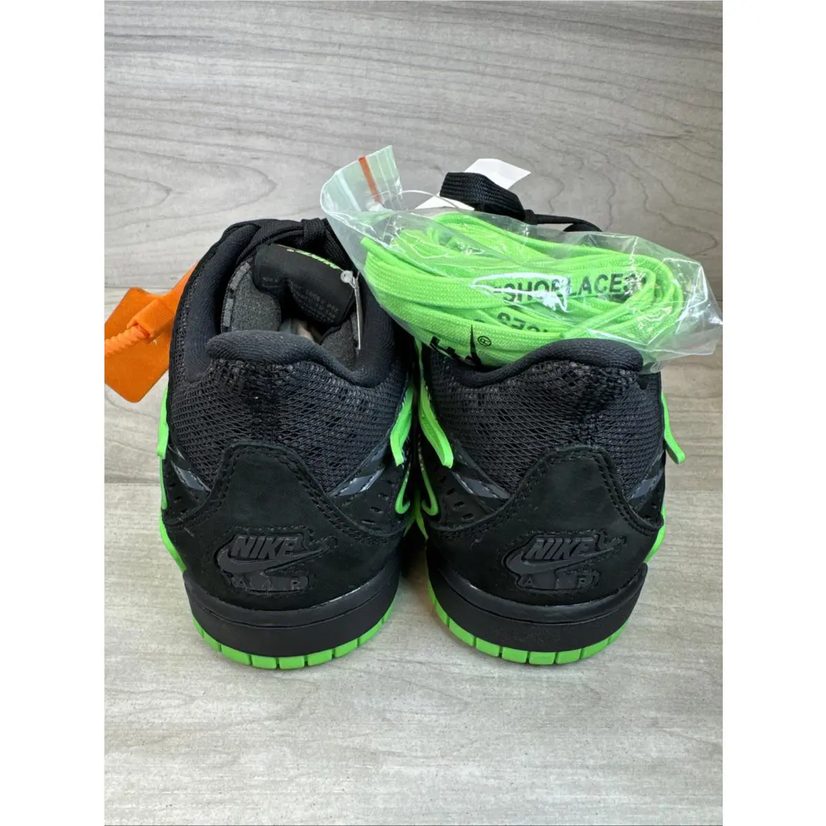 Nike shoes - x Off-White - CU6015-001 - Black, Manufacturer: Black/White/Green Strike (UPC: 0194495232715) 15