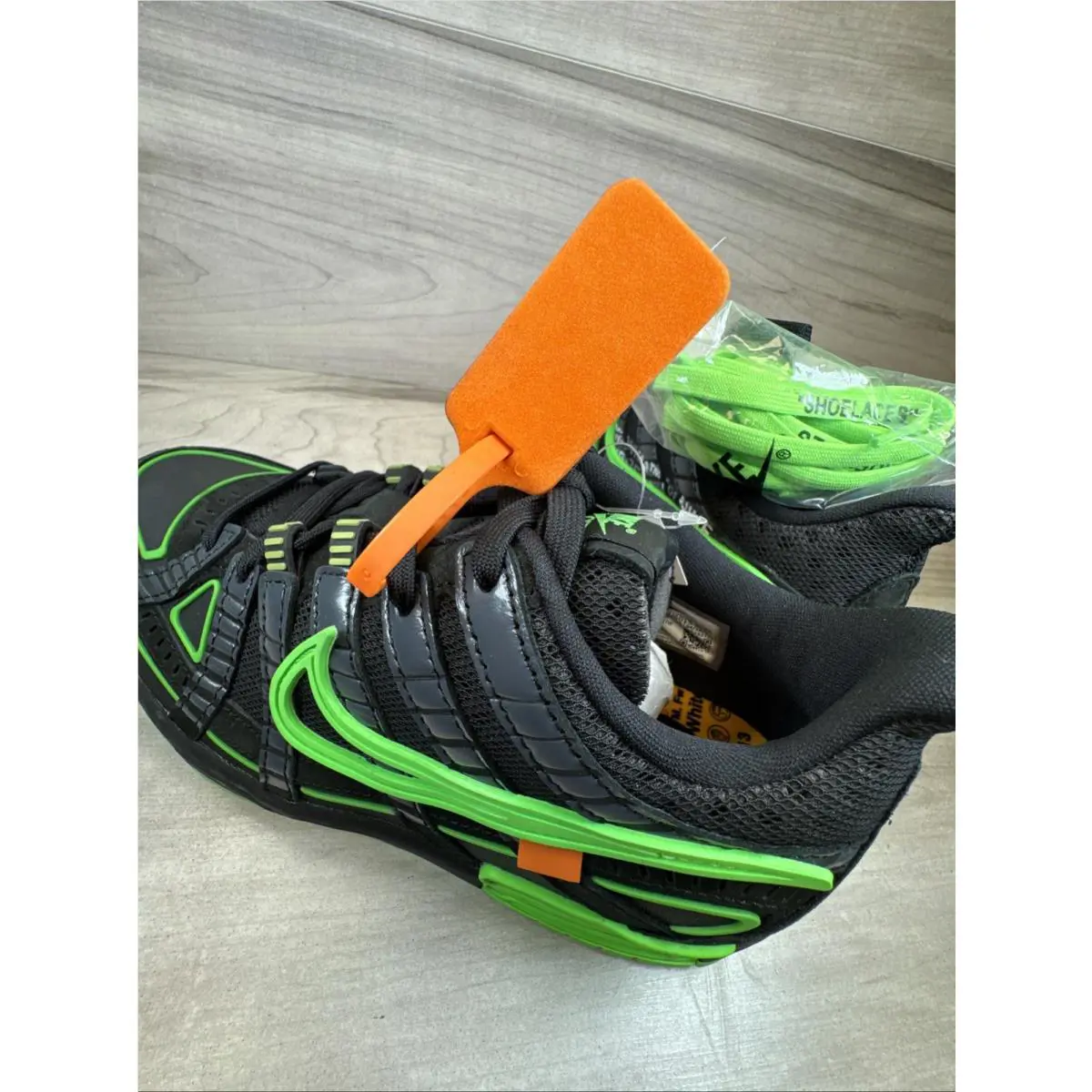 Nike shoes - x Off-White - CU6015-001 - Black, Manufacturer: Black/White/Green Strike (UPC: 0194495232715) 16