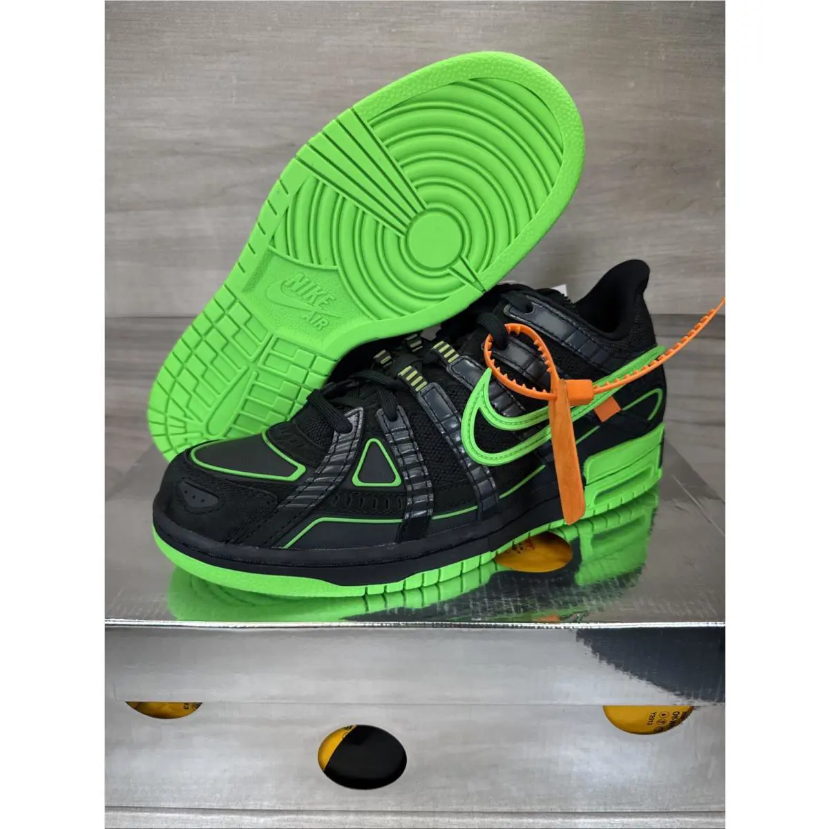 Nike shoes - x Off-White - CU6015-001 - Black, Manufacturer: Black/White/Green Strike (UPC: 0194495232715) 0