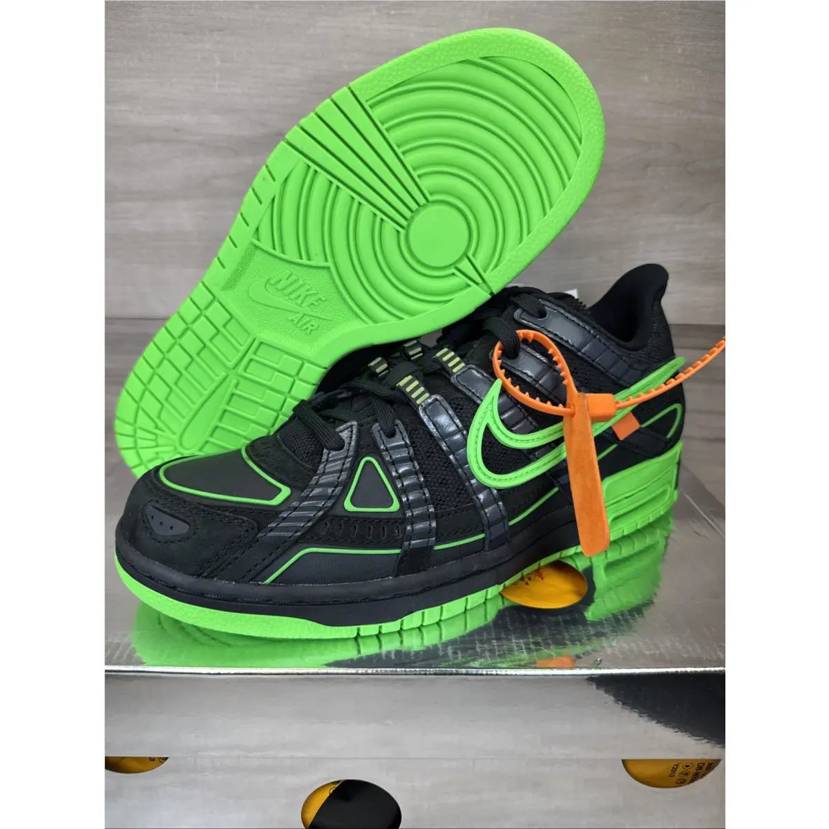 Nike shoes - x Off-White - CU6015-001 - Black, Manufacturer: Black/White/Green Strike (UPC: 0194495232715) 1